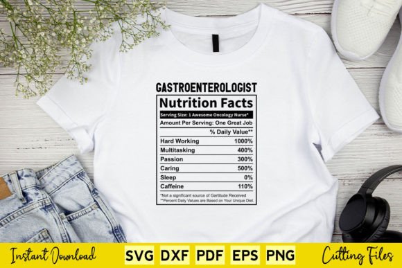 Funny Gastroenterologist Nutrition Facts Graphics and Crafts