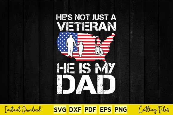 Veteran He is My Dad American Flag Graphics and Crafts Review